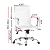 Artiss Gaming Office Chair Computer Desk Chairs Home Work Study White Mid Back